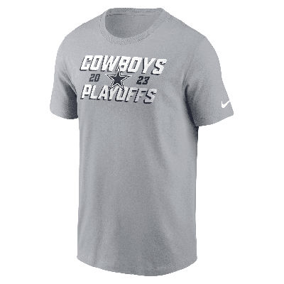 Shop Nike Dallas Cowboys 2023 Nfl Playoffs  Men's Nfl T-shirt In Grey