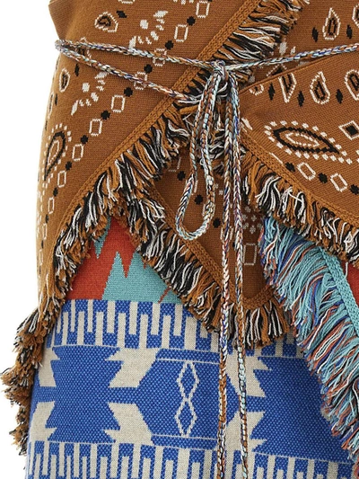Shop Alanui 'icon Bandana' Skirt In Multicolor