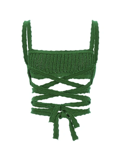 Shop Alanui 'palm Springs' Top In Green