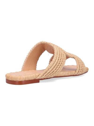 Shop Castaã±er Castaner Sandals In Beige
