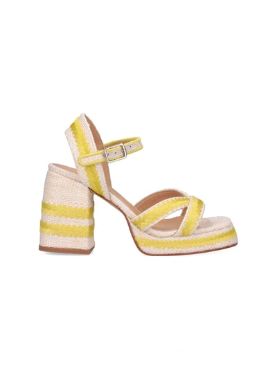 Shop Castaã±er Castaner Sandals In Beige