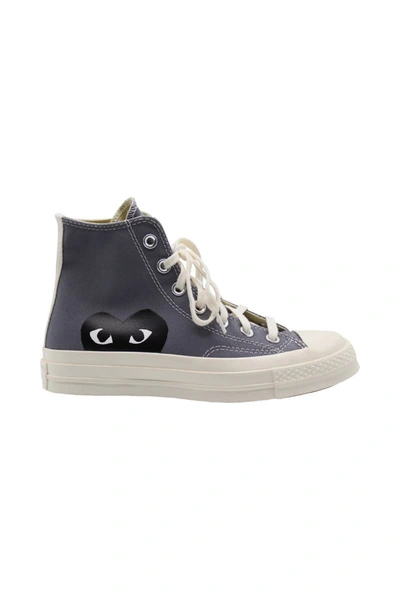 Shop Comme Des Garçons Play Black Heart Chuck 70 In Gray Shoes