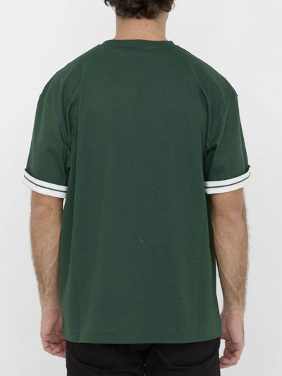 Shop Burberry Cotton T-shirt In Green