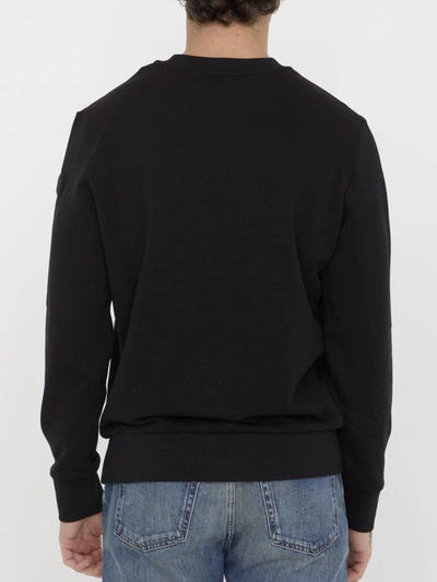 Shop Moncler Logo Sweatshirt In Black