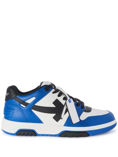 Shop Off-white Out Of Office Sneakers In Navy Blue Black