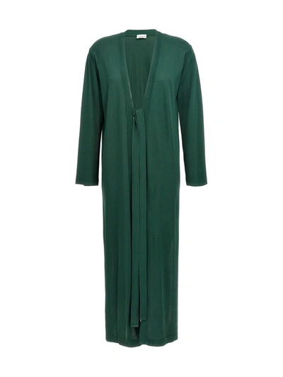 P.a.r.o.s.h Green Roux Cardigan In Green