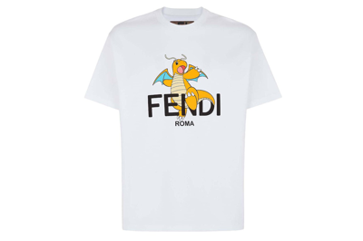 Pre-owned Fendi X Frgmt X Pokemon T-shirt White