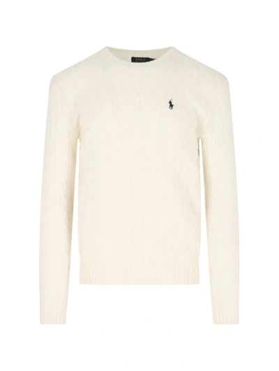 Shop Polo Ralph Lauren Sweaters In Beige
