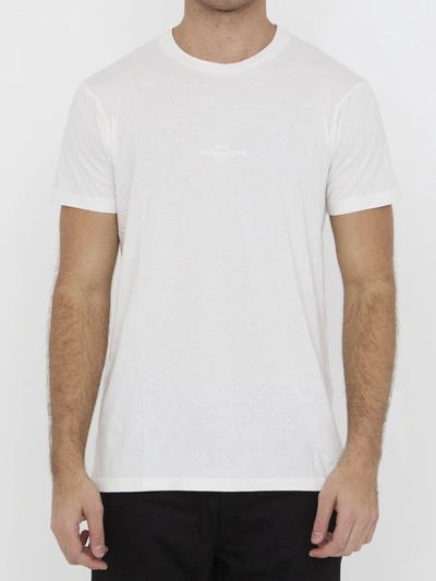 Shop Maison Margiela Reverse Logo T-shirt In White