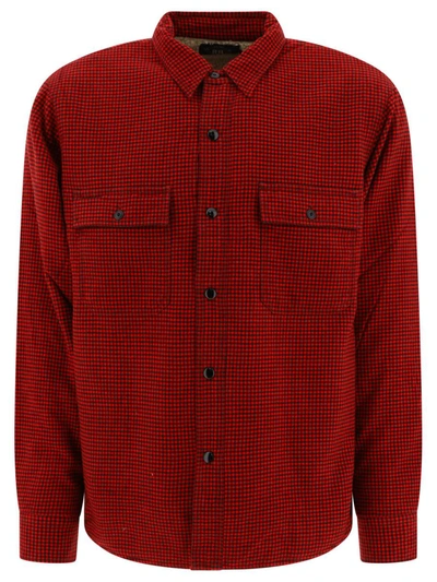 Shop Rrl By Ralph Lauren "vermont" Overshirt In Red