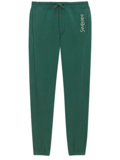 Shop Saint Laurent Pants In Green