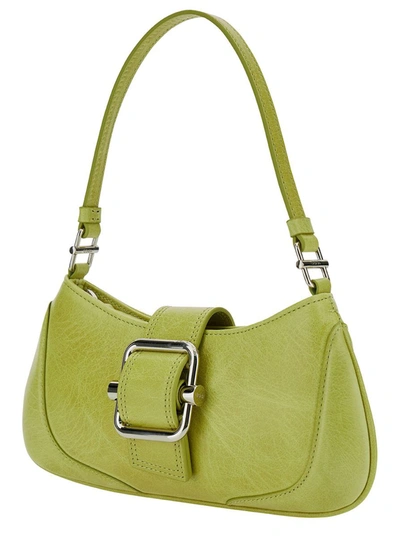 Shop Osoi 'small Brocle' Yellow Shoulder Bag In Hammered Leather Woman