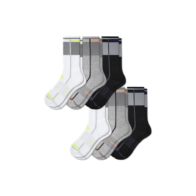 Shop Bombas Reflec-tec All-purpose Calf Sock 6-pack In Multi Mix