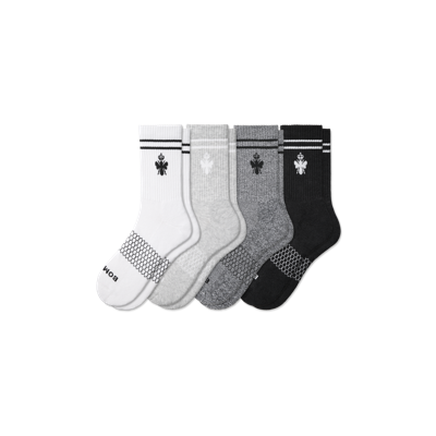 Shop Bombas Originals Half Calf Sock 4-pack In Shades Mix