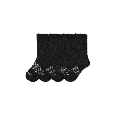 Shop Bombas Solids Half Calf Sock 4-pack In Black