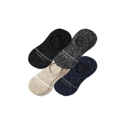 BOMBAS LIGHTWEIGHT MERINO WOOL BLEND NO SHOW SOCK 4-PACK 
