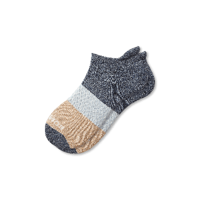Shop Bombas Tri-block Ankle Socks In Meteor