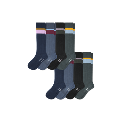 Bombas Dress Knee High Sock 8-pack In Storm Mix