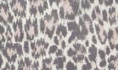 Allsaints Cult Leopard Print Short Sleeve Button-up Camp Shirt In Ecru