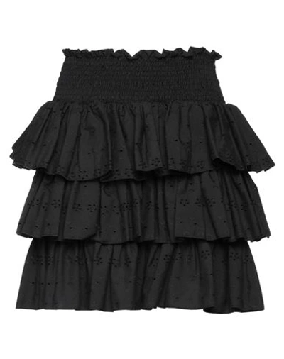 Shop Nora Barth Woman Mini Skirt Black Size 10 Cotton