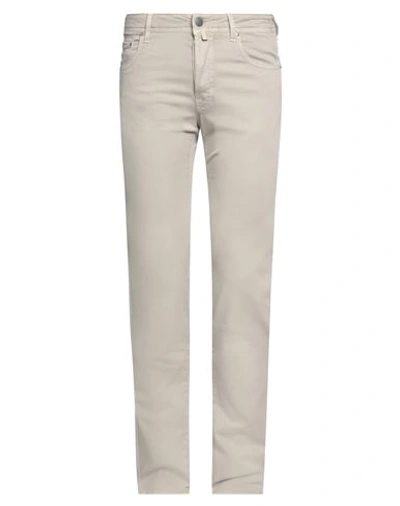 Shop Jacob Cohёn Man Pants Light Grey Size 40 Cotton, Lyocell, Elastane
