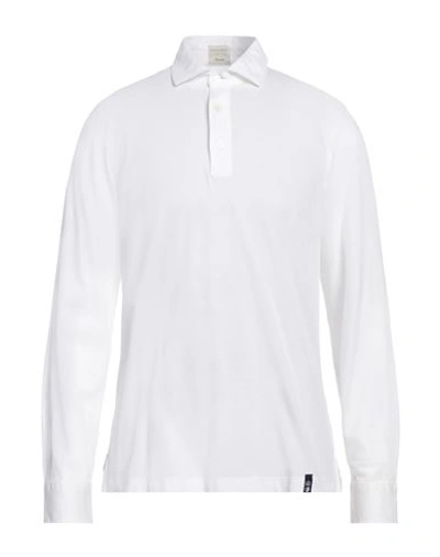 Shop Drumohr Man Polo Shirt White Size Xl Cotton