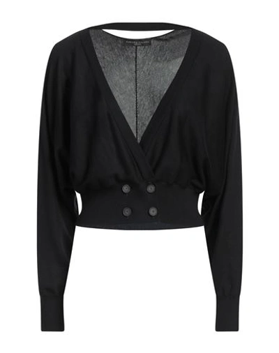 Shop Fabiana Filippi Woman Cardigan Black Size 8 Silk, Cotton, Ecobrass