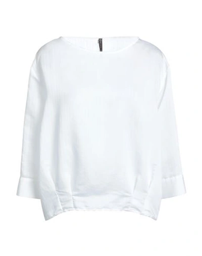 Shop Manila Grace Woman Top White Size 8 Lyocell, Polyester
