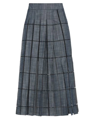 Shop Aviu Aviù Woman Denim Skirt Blue Size 6 Cotton, Polyamide