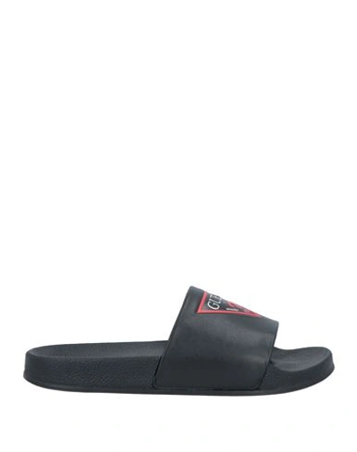 Shop Guess Man Sandals Black Size 8.5 Rubber