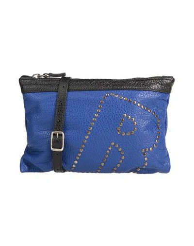 Shop Rucoline Woman Cross-body Bag Bright Blue Size - Soft Leather