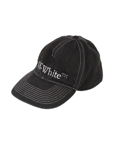 Shop Off-white Man Hat Black Size Onesize Cotton