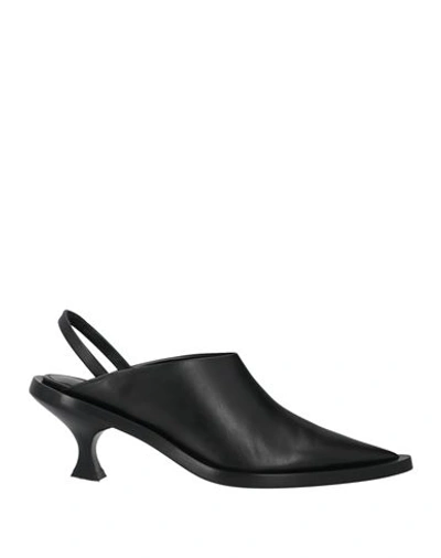 Shop Jil Sander Woman Mules & Clogs Black Size 8 Lambskin
