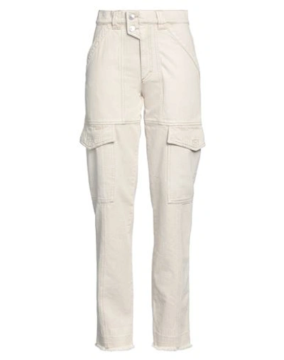 Shop Marant Etoile Marant Étoile Woman Jeans Beige Size 4 Cotton