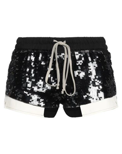 Shop Rick Owens Woman Shorts & Bermuda Shorts Black Size 6 Silk, Polyester