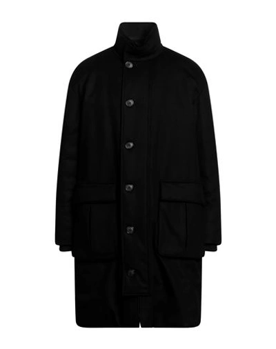 Shop Giorgio Armani Man Coat Black Size 38 Cashmere