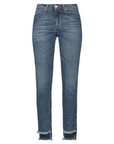 Nora Barth Woman Jeans Blue Size 26 Cotton, Elastane In Blue