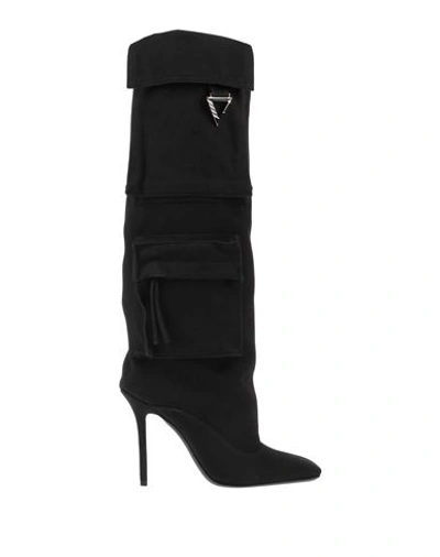 Shop Attico The  Woman Boot Black Size 7 Textile Fibers