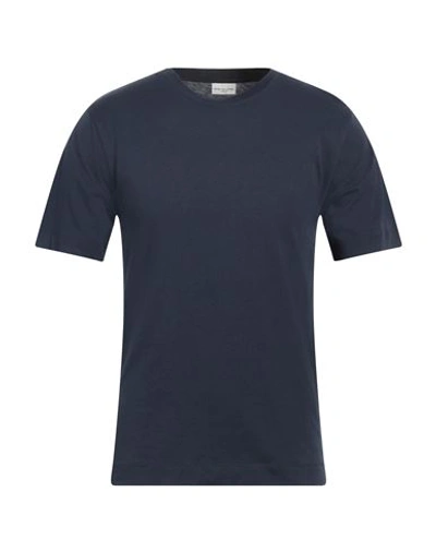 Shop Dries Van Noten Man T-shirt Midnight Blue Size S Cotton