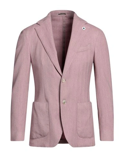 Lardini Single Breasted Blazer Jacket In Pink