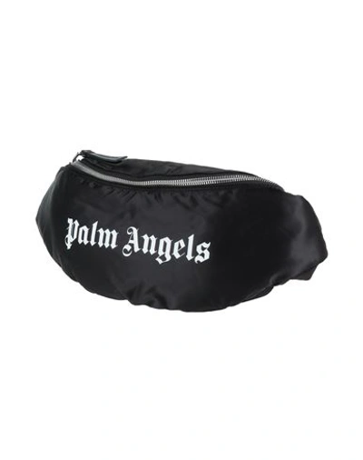 Shop Palm Angels Man Belt Bag Black Size - Polyamide, Polyurethane, Soft Leather
