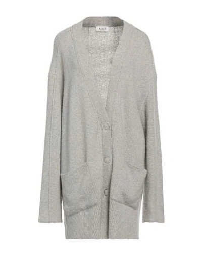 Shop Aviu Aviù Woman Cardigan Light Grey Size 6 Cashmere, Polyamide, Wool, Elastane