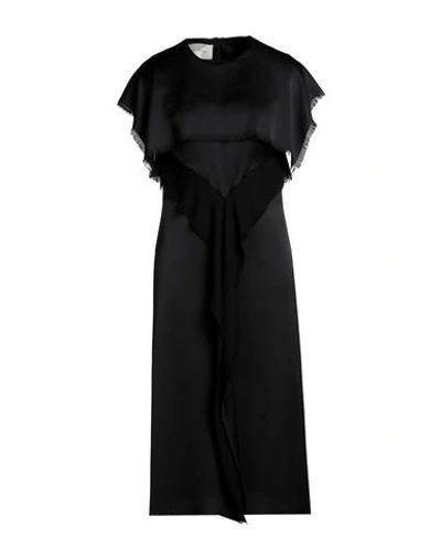 Shop Cedric Charlier Woman Midi Dress Black Size 6 Polyester