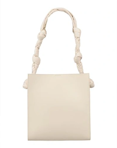 Shop Jil Sander Woman Shoulder Bag Ivory Size - Calfskin In White