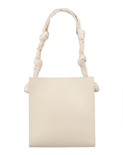 Jil Sander Woman Shoulder Bag Ivory Size - Calfskin In White