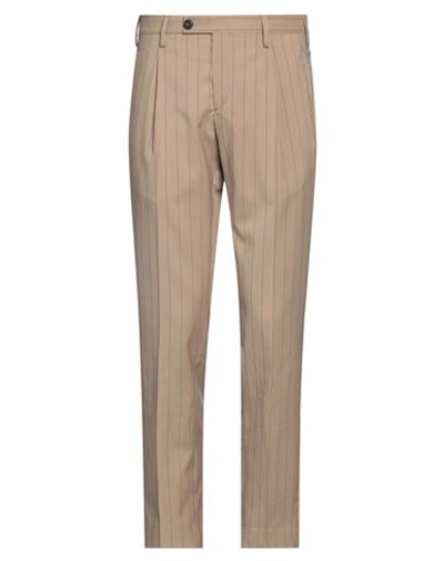 Shop Gabardine Man Pants Beige Size 34 Polyester, Viscose, Elastane