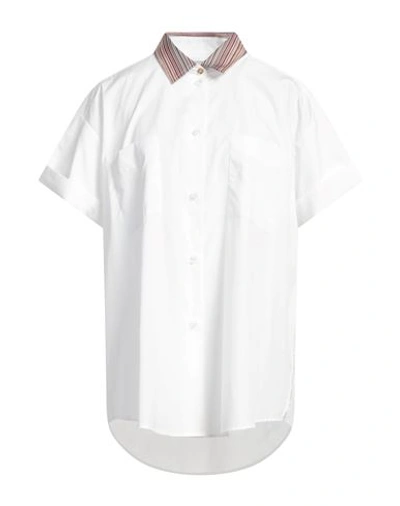 Shop Paul Smith Woman Shirt White Size 12 Cotton