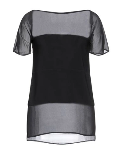 Shop Talbot Runhof Woman Top Black Size 8 Triacetate, Polyester