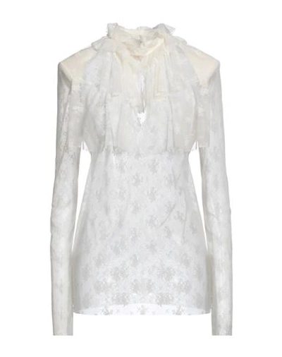 Shop Philosophy Di Lorenzo Serafini Woman Top Cream Size 6 Polyamide, Elastane In White