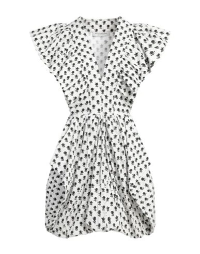 Philosophy Di Lorenzo Serafini Printed Baloon Dress With Ruffles In White